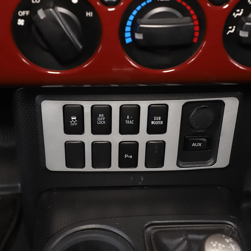 

For 07-21Toyota FJ Cruiser Driving Aid Decorative Patch Car Interior Decorative Sticker Made of High Quality Aluminum Alloy