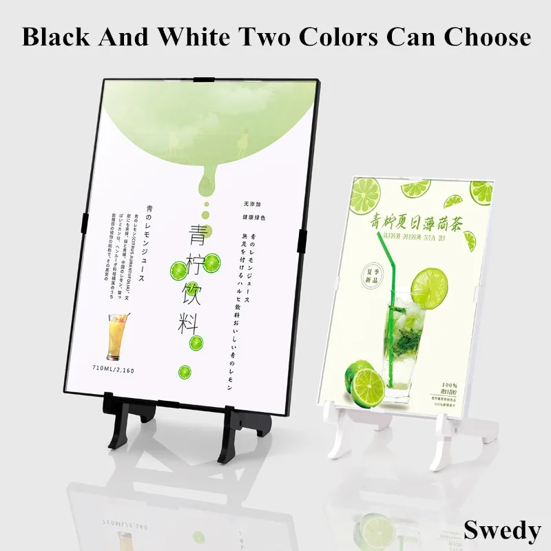 A5 148x210mm L Shape Acrylic Sign Holder Display Stand Table Number Menu Paper Card Holder Photo Picture Poster Frame