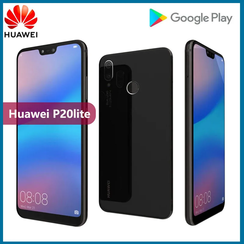 Смартфон Huawei P20 Lite глобальная прошивка экран 5 84 дюйма Android 8 0 4 Гб ОЗУ 64 ПЗУ |