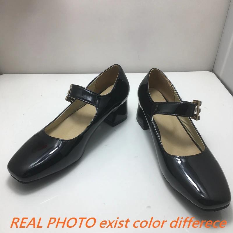 Женские туфли-лодочки с квадратным носком на блочном каблуке 5 см