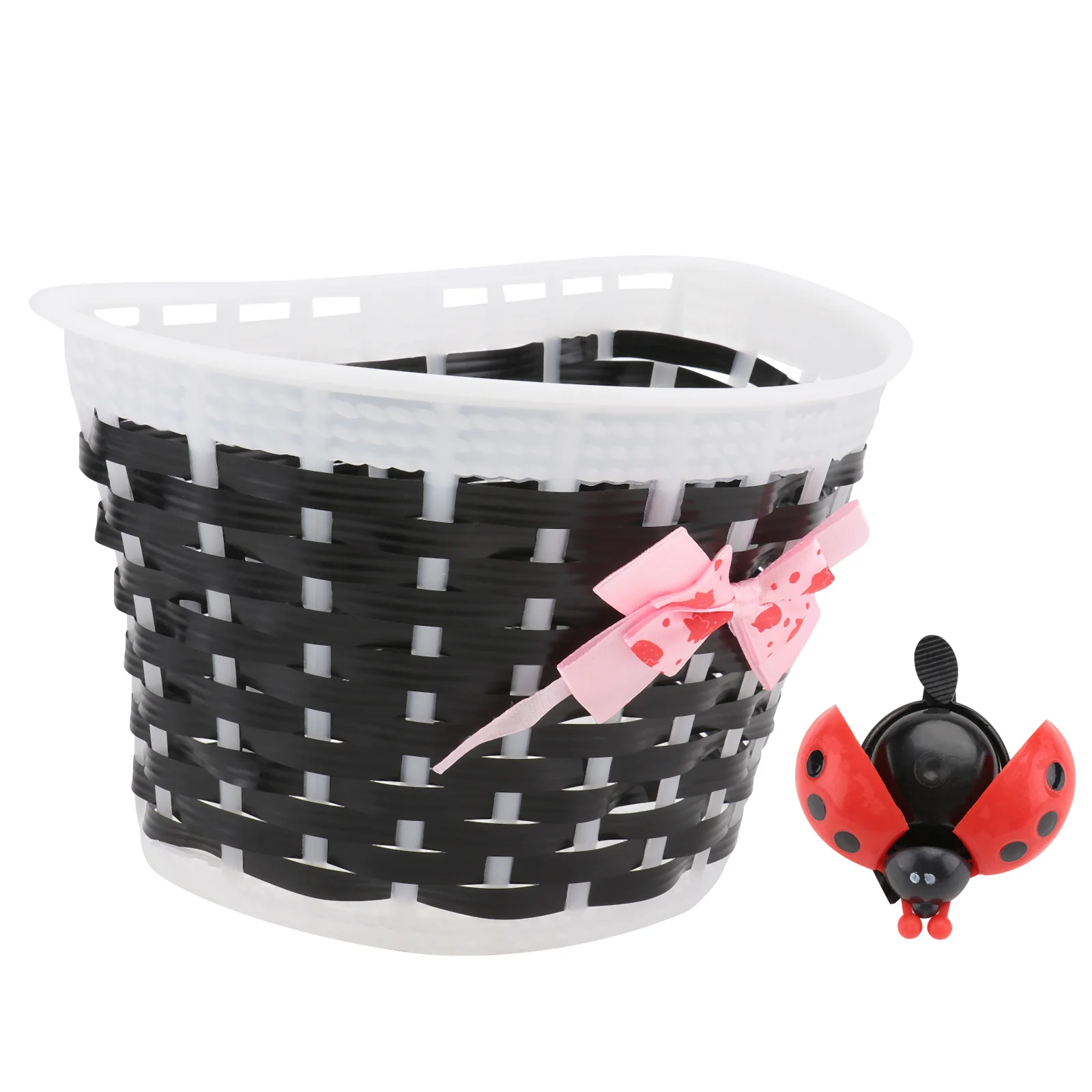 

1PC Storage Box Basket Hand-made Knitted Bow Knot for Bike Children