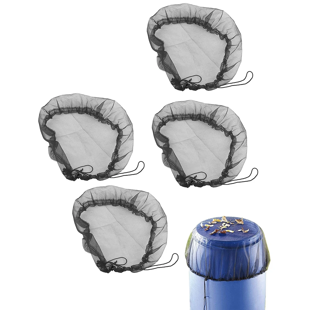 

4 шт. сетчатый чехол для дождя, бочки, ведра для воды, инструмент для сбора дождя, защита от комаров и дождя