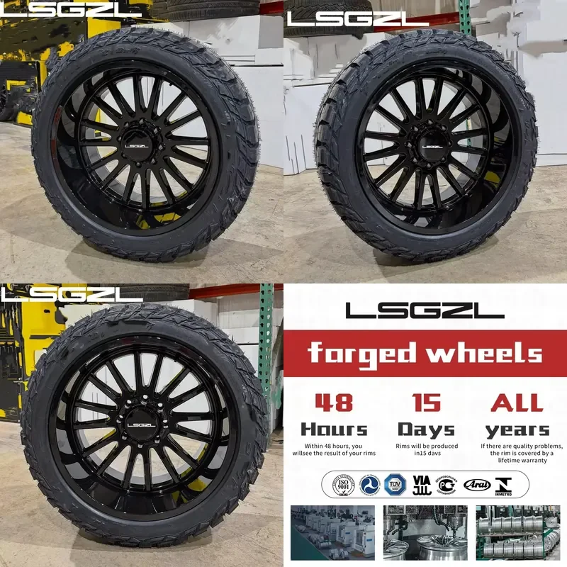 Фото Кованые колесные диски Super Single для грузовиков и пикапов 20x10, 22x12, 24x12, 26x16, 26x12, 22x14, 24x12, 24x14, 26x14, 8x170, 8x180, 8x6.5, 6x5.5 №1