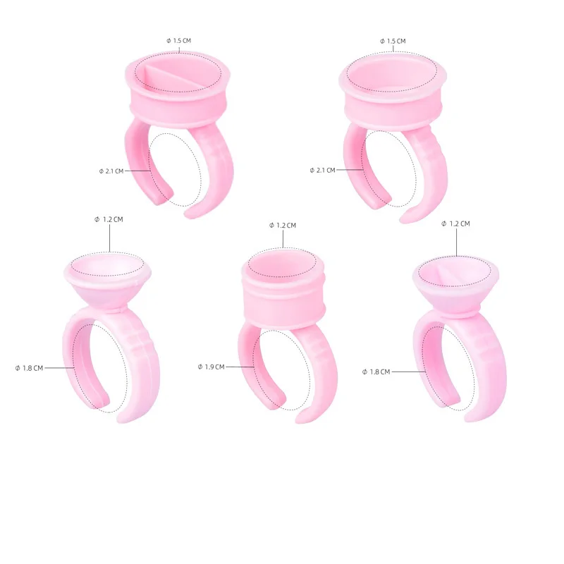 

Розовый Перманентный макияж чернила кольцевые чашки одноразовые Перманентный макияж кольцо тату чернила для бровей губ тату держатель пиг...