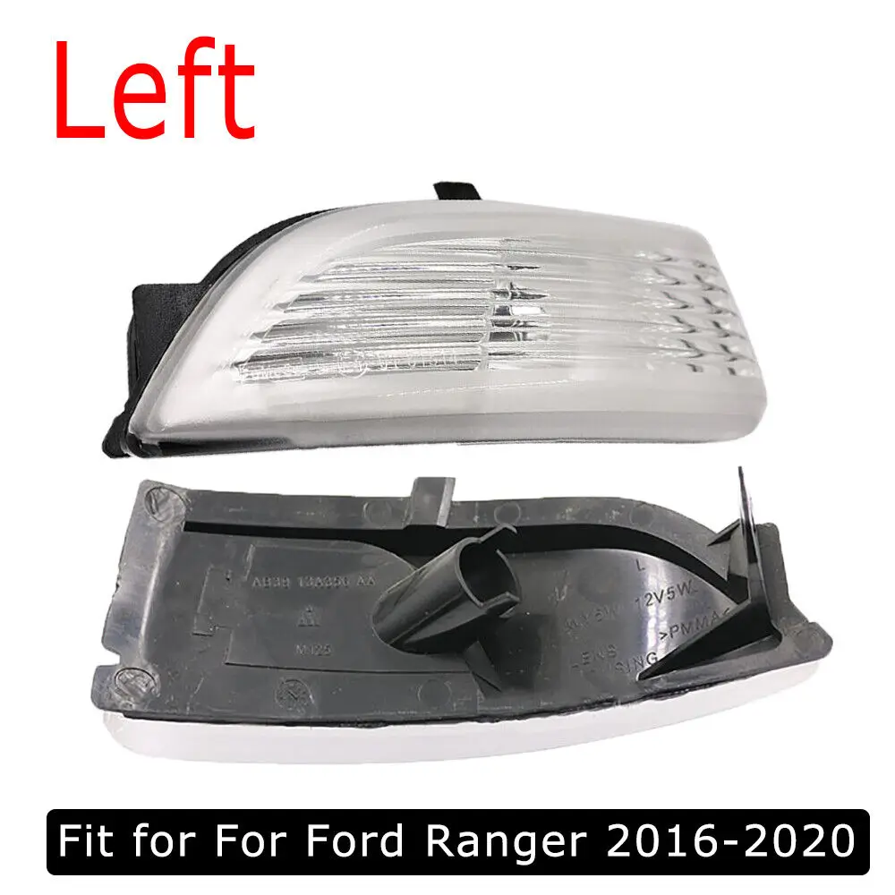 

For Ford Ranger 2016-20 Left Side Wing Mirror Mirror Turn Signal Reflector Lamp