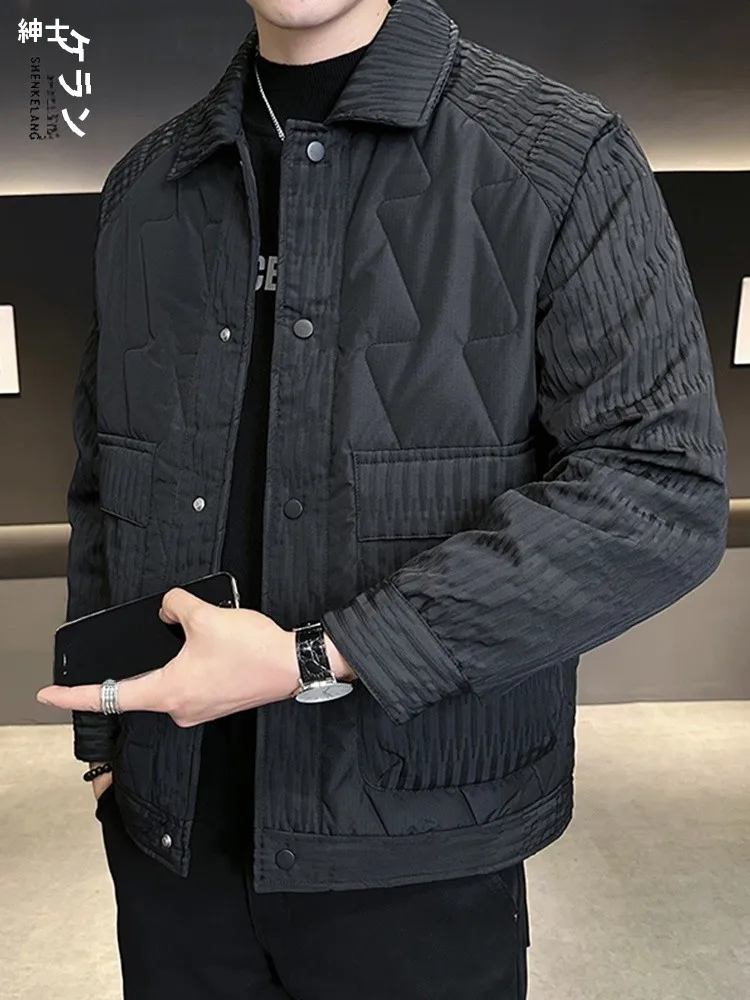 Две куртки на хлопковой подкладке. Верхняя одежда. Мужская осень и зима 2024. Новое