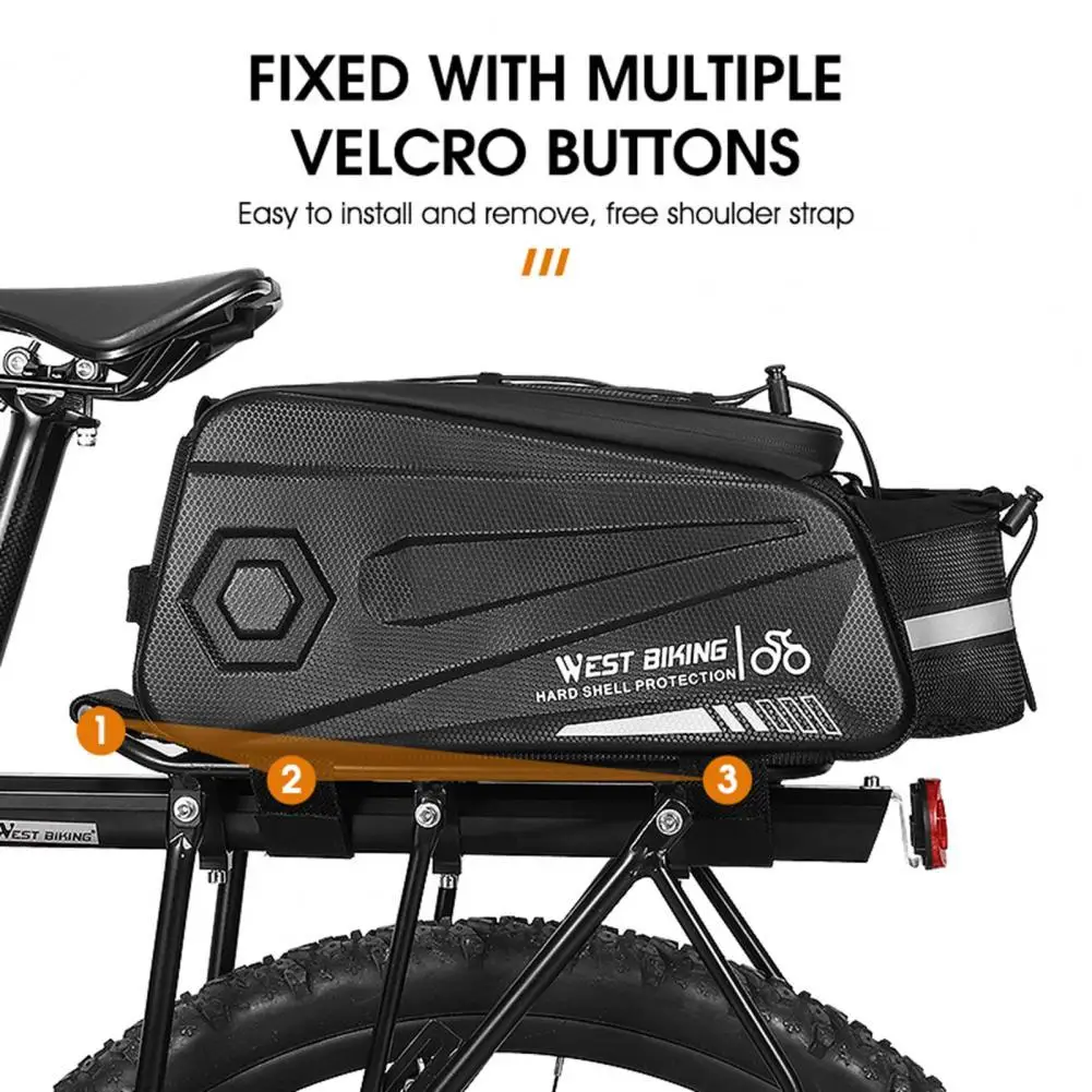 Bike Back Seat Bag Easy To Install Durable Lightweight Wear Resistant Back Seat Pannier