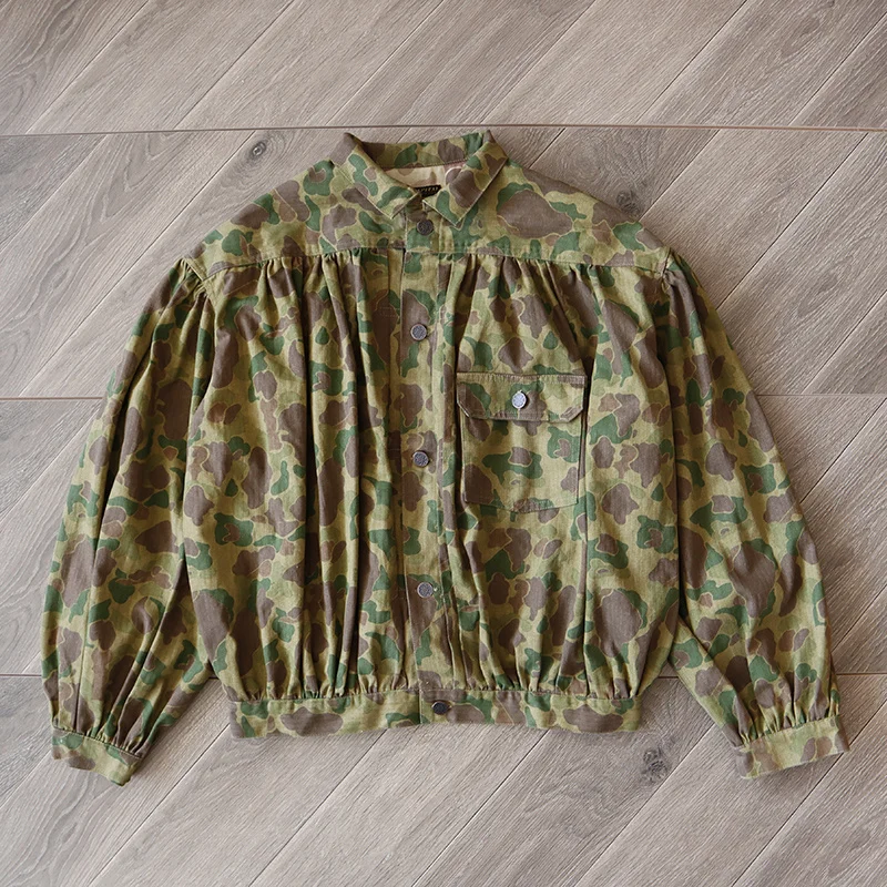 

Luxury Brand high quality 23fw Kapital Kountry Men Women Camouflage Pleated Jacket Coats Outerwear Male Clothes