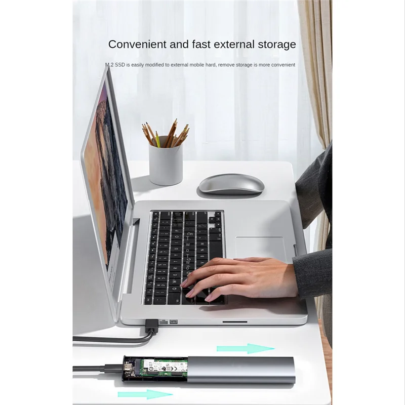 Корпус SSD M.2 NVMe/NGFF NVMe SATA к USB 3.1 Gen2 10 Гбит/с PCI-E Кабель OTG с двумя протоколами