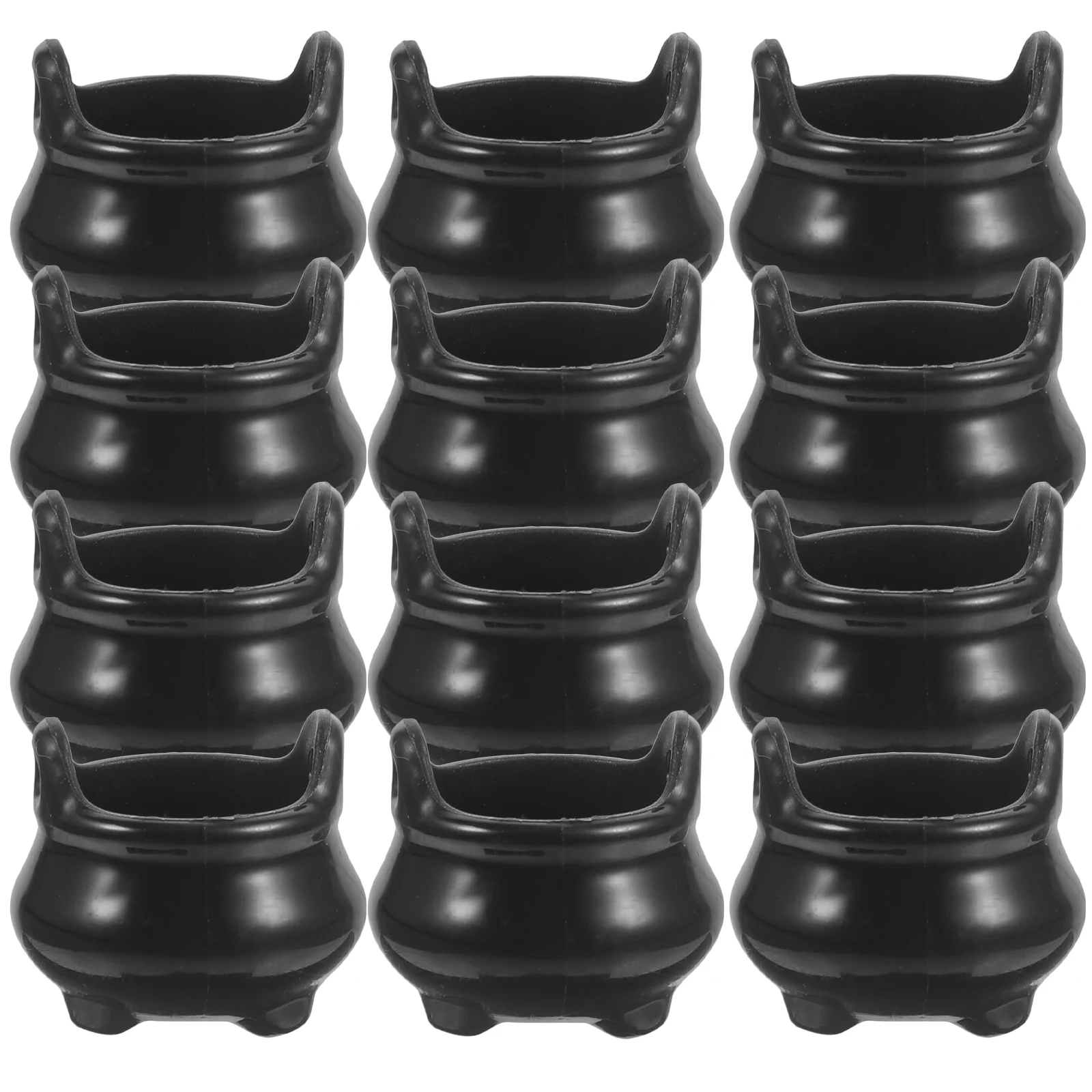 

24pcs Plastic Mini Cauldron Witch Pot Halloween Micro Landscape House Decoration