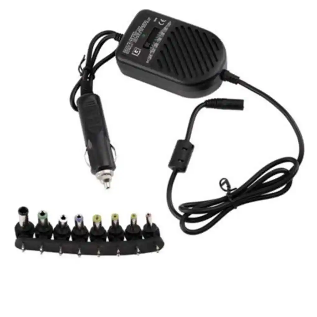 80W DC Car Charger Laptop Notebook Adapter Adjustable LED Auto Power Supply 8 Detachable Plugs Computer Charger images - 6