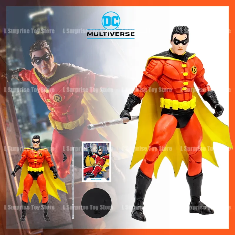 

In Stock Mcfarlane Toys DC Multiverse Robin Tim Drake Anime Action Figures Statue Figuras Figurine Dolls Collection Gifts Toy