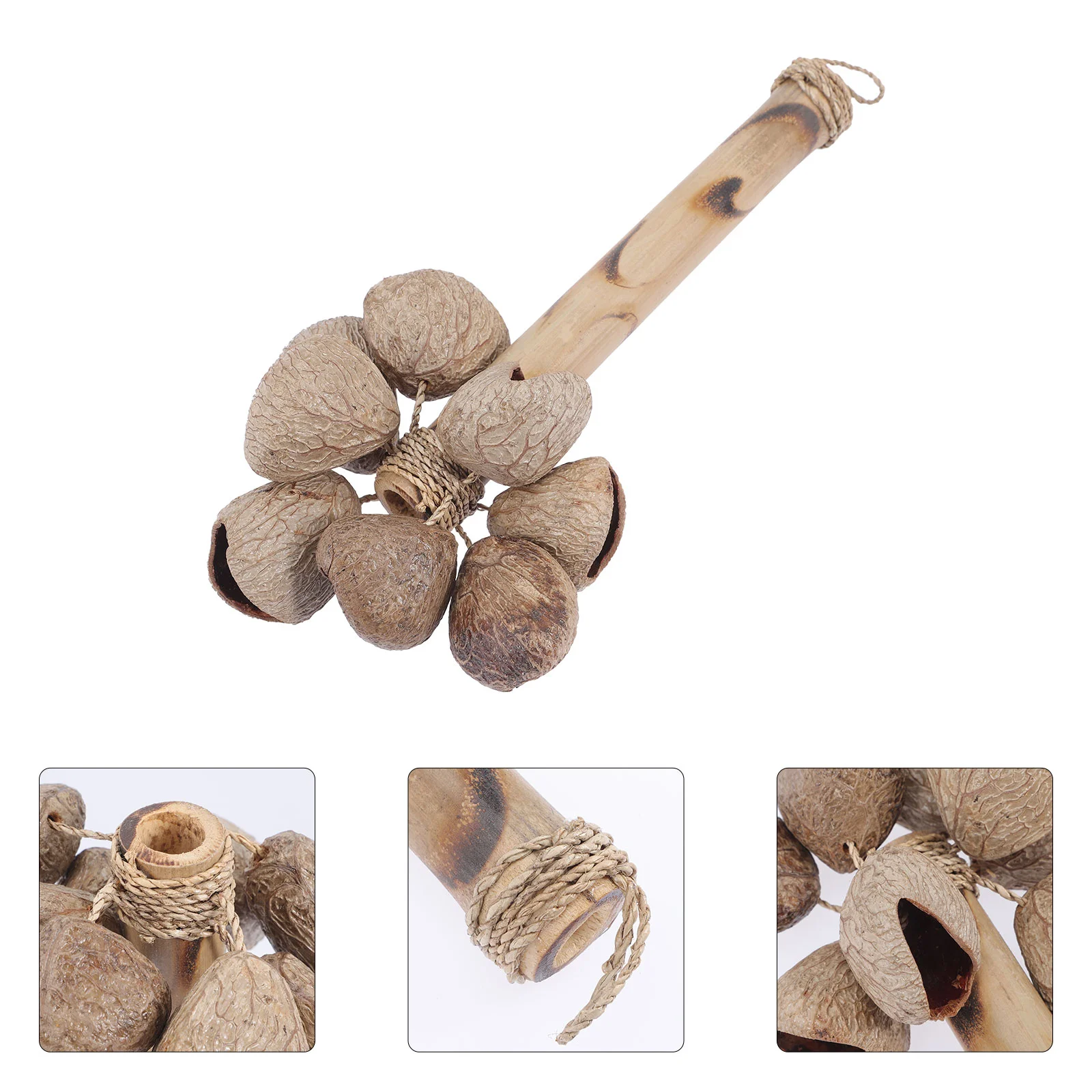 

Percussion Handbell Toy Kids Portable Instrument Hand Stage Performance Shell Natural Shaking Interesting