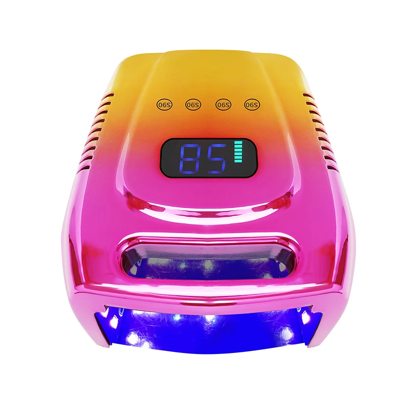 

2022 NEW 96W Rechargeable Nail Lamp Wireless Gel Polish Dryer Pedicure Lamps LED Light for Nails Cordless Nail UV LED Lamp