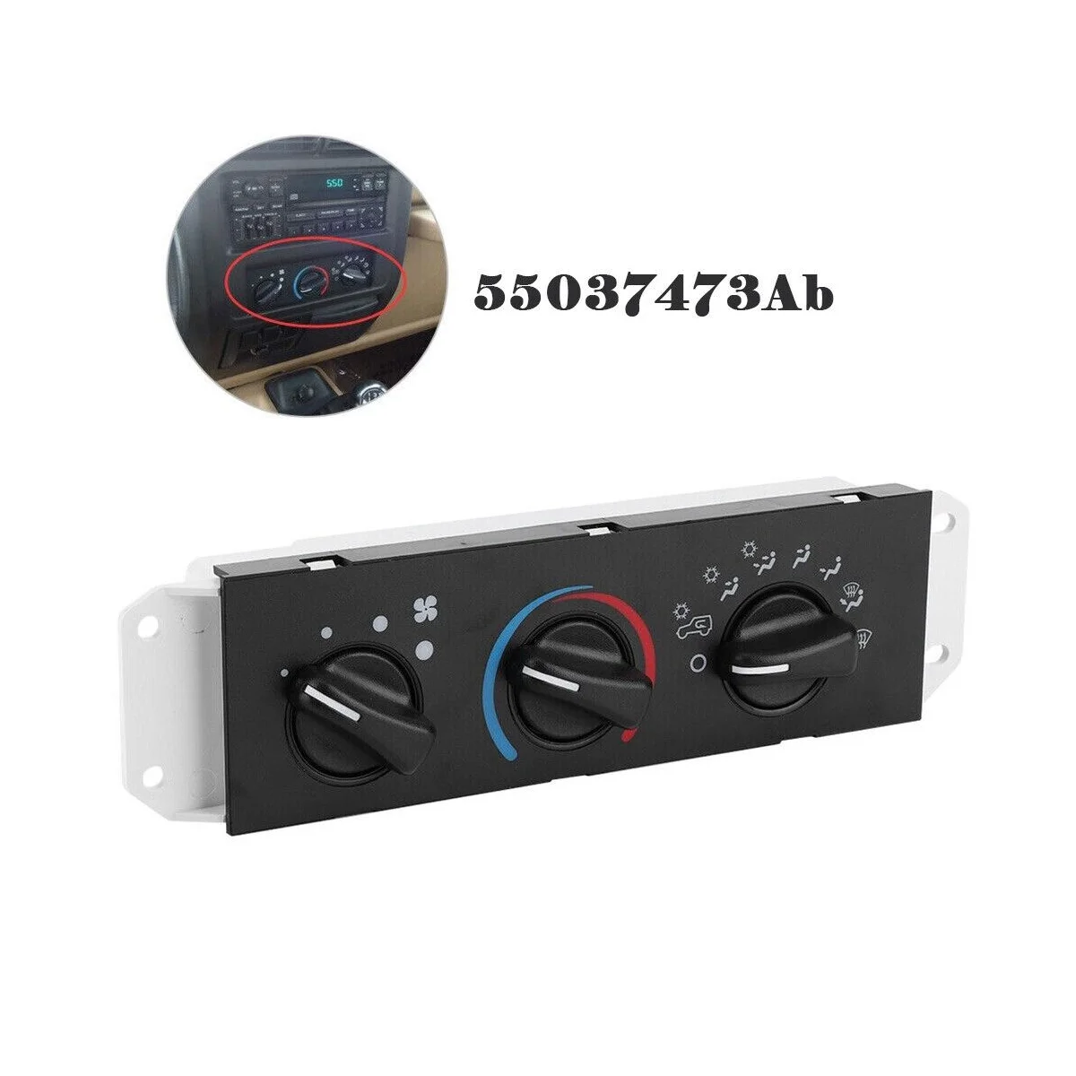 

Автомобильный обогреватель, тепловой вентилятор, переключатель контроля климата с переменным током для Jeep Wrangler 1999-2004 55037473AB