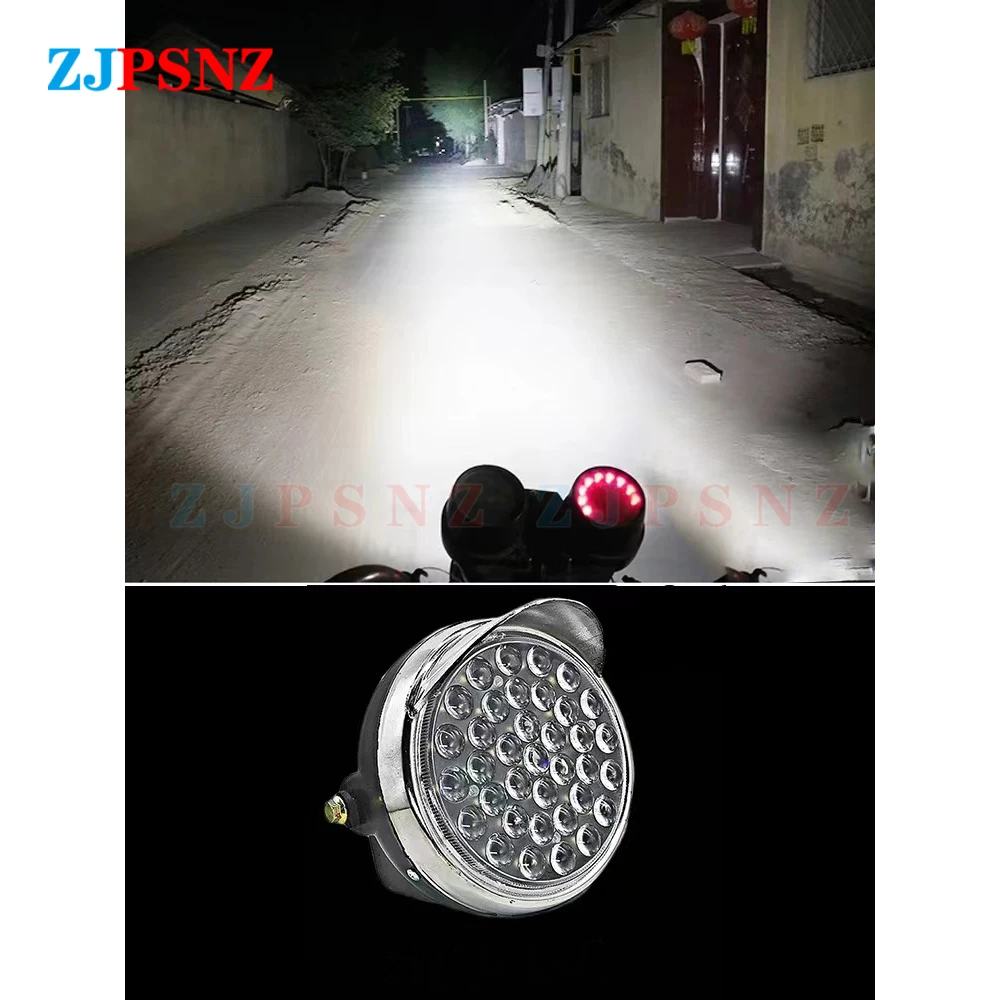 15/21/37/48/66/99/114/120/132 Beads LED Headlight Tricycle Motorcycle Waterproof Spot Light Beam Fog Lamp LED Spotlights 12V-80V images - 6