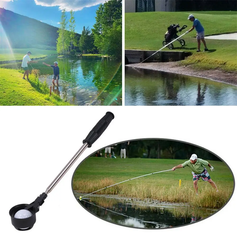 

Fashion 8 Sections Steel Pick Up Golf Ball Picker Golf Tool Golf Ball Retrieve Telescopic