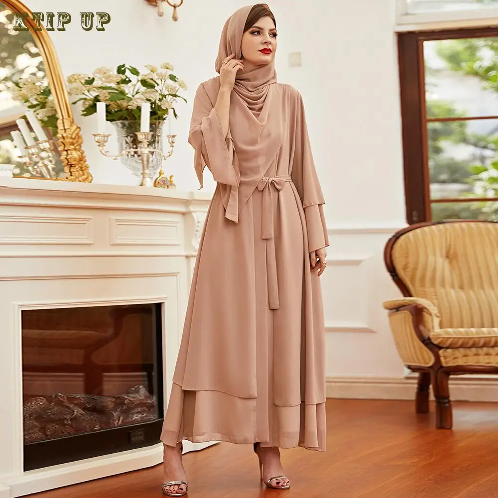 

Ramadan Eid Prayer Garment Abayas Muslim Long Khimar Hijab Scarf Dubai Turkey Abaya Jilbab Loose Robe Islam Women Niqab Hijabs