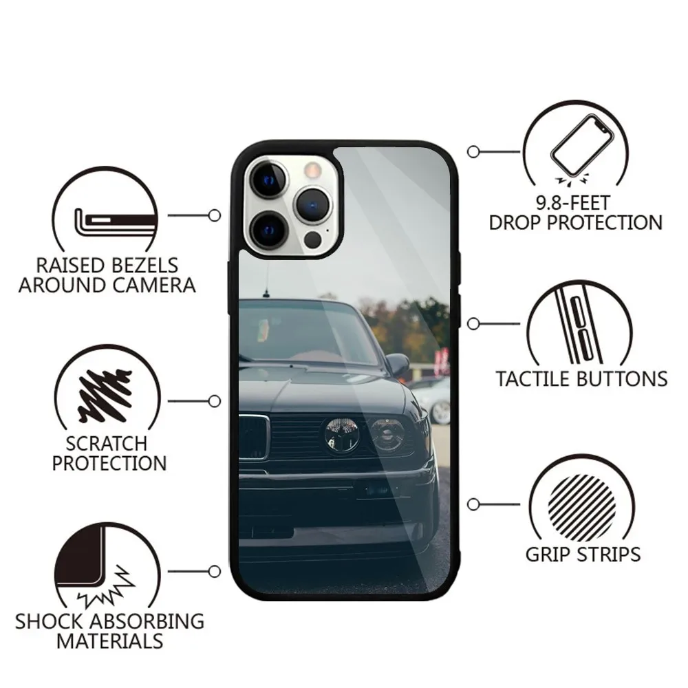 Крутой автомобильный флэш-чехол для телефона Bmwes iPhone 16 15 14 13 12 11 Plus Pro Max Mini Magsafe