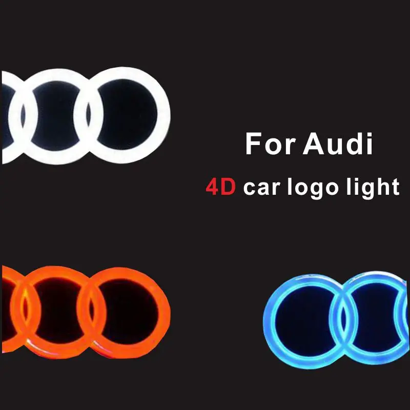 

Car China network LED light 4D logo light car logo modified light accessories For Audi Q3 Q5 A1 A3 TT A3 A5 A4L A6L A7 A8 Q5 Q7