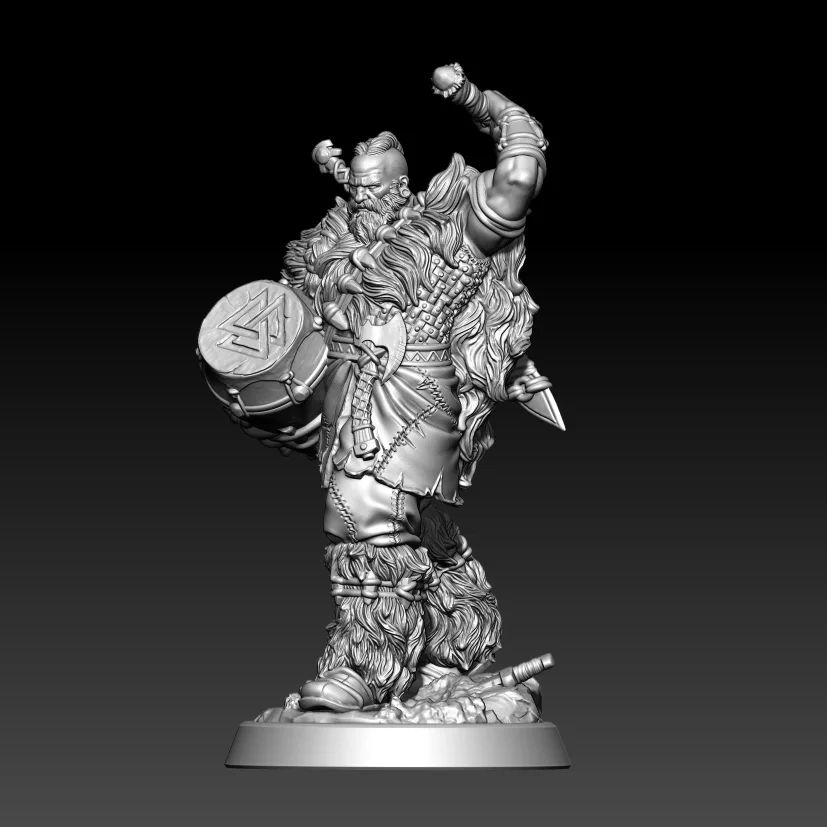 

1/24 75mm 1/18 100mm Resin Model Tribe Lord Hunter Figure Sculpture Unpaint No Color RW-1008