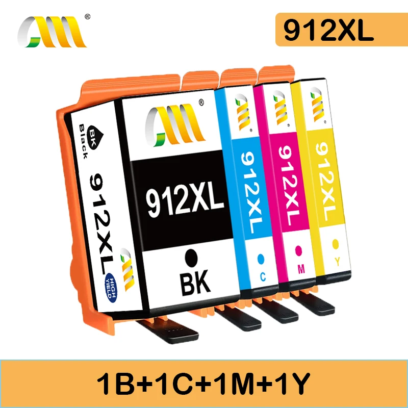 

CMCMCM Compatible Ink Cartridge Replacement for HP 912XL 912XL Ink Cartridges for HP OfficeJet 8025e 8035e 8025 8035 printer