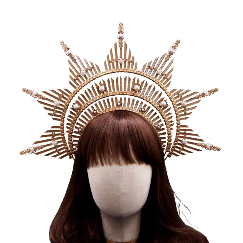 Повязка на голову SunGoddess повязка для Хэллоуина свадебная душа головной убор с