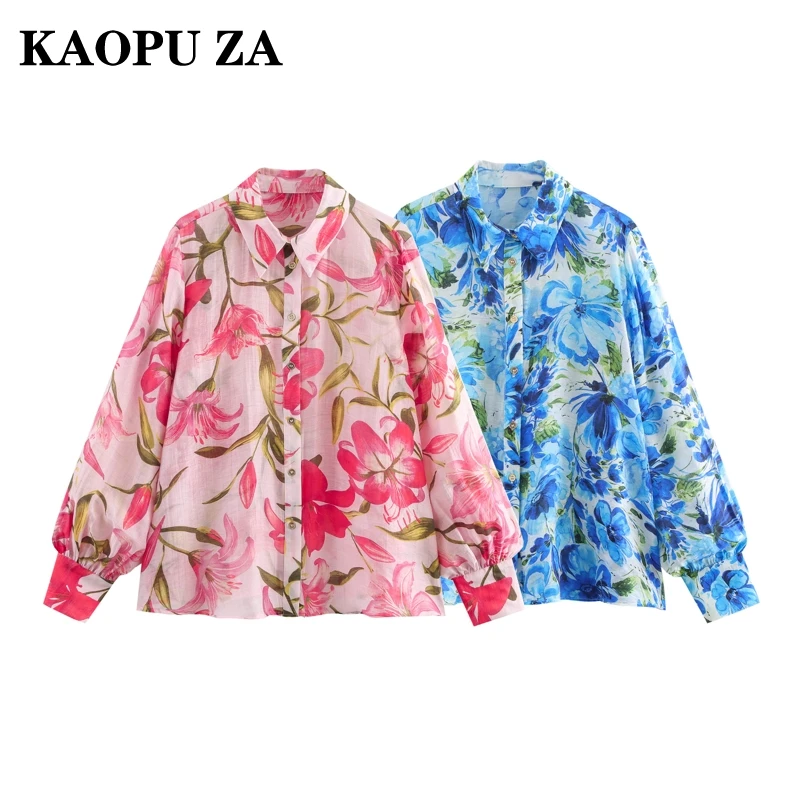 KAOPU ZA 2025 весенняя новая женская острая верхняя рубашка для поездок на работу