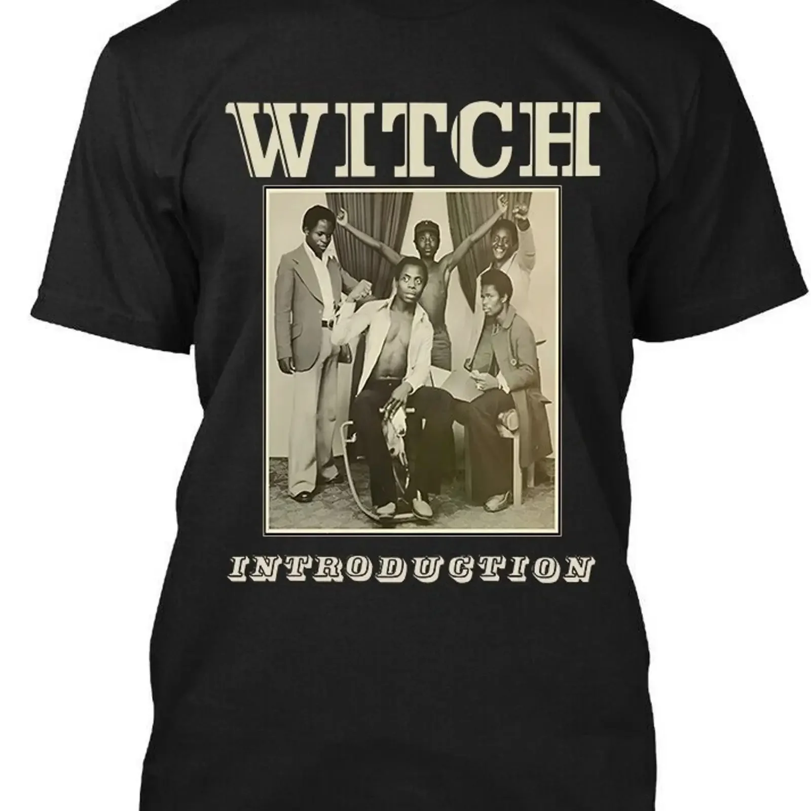 Фото Лимитированная новая футболка Limited New Witch Introduction Zambia Blues Garage Music Classic, размеры S-4XL, винтажная, с эффектом потертости, уличный стиль, унисекс. №1