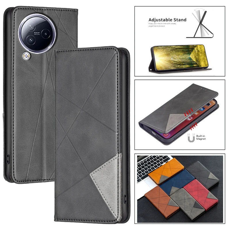 

For Xiaomi Civi 3 Fundas Leather Phone Wallet Case For Xiomi Civi 3 Xiaomei Civi 3 Mi Civi3 Coque Etui Shell Magnetic Cover 2023