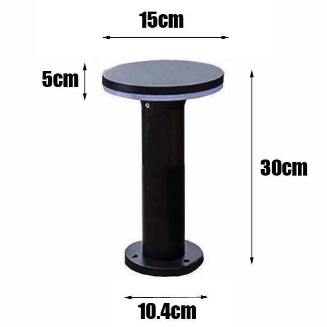 

Новый стиль водонепроницаемый Светодиодный светильник для сада и газона современный алюминиевый светильник для колонны открытый двор вилла Пейзаж газон блокираторы света светильник