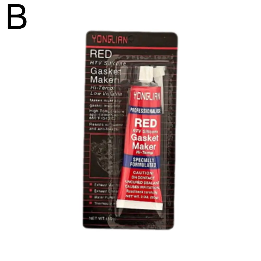 

Красный силиконовый автомобильный герметик, водонепроницаемый, устойчивый к высоким температурам силиконовый герметик, автомобильный металлический герметик, автомобильные аксессуары
