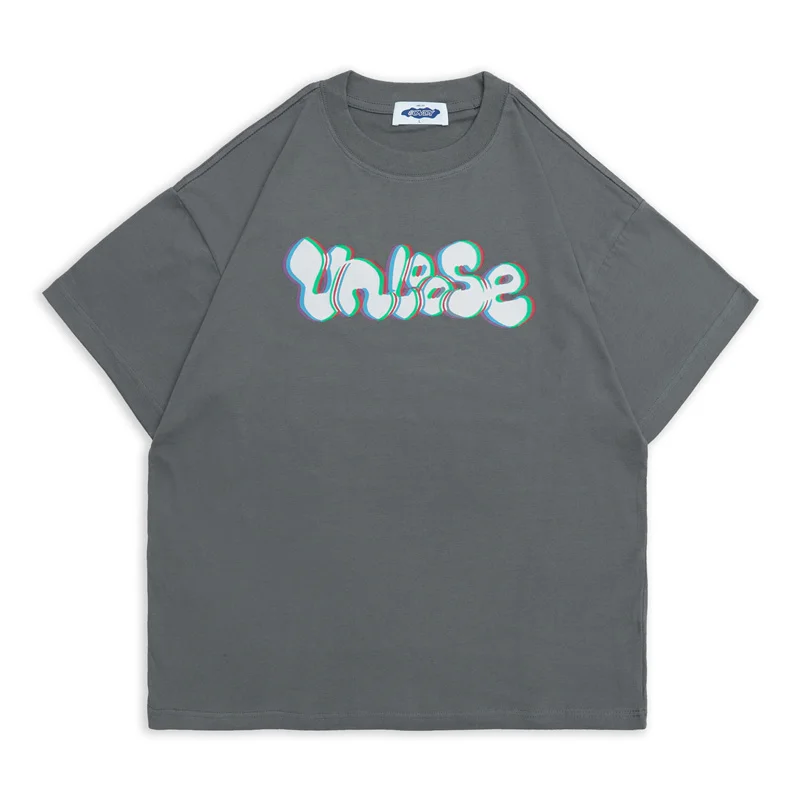 

New Fashion Brand Superior Quality Psychedelic Superimposition Summer Loose Oversized Hip Hop Men t-shirt tshirt tee