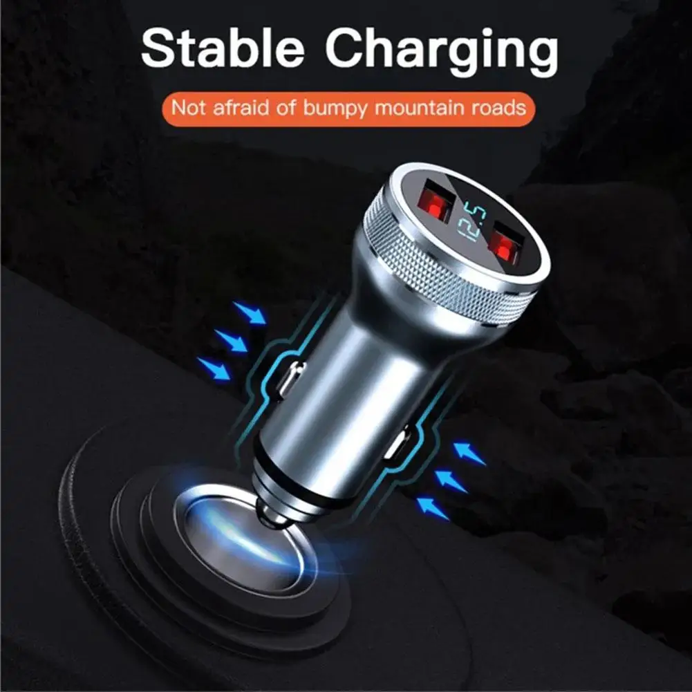 

36W Metal PD Car Charger USB Type C Charger Fast Charging For iPhone Samsung Laptops Tablets Dual Port USB Phone Chargers M9T7