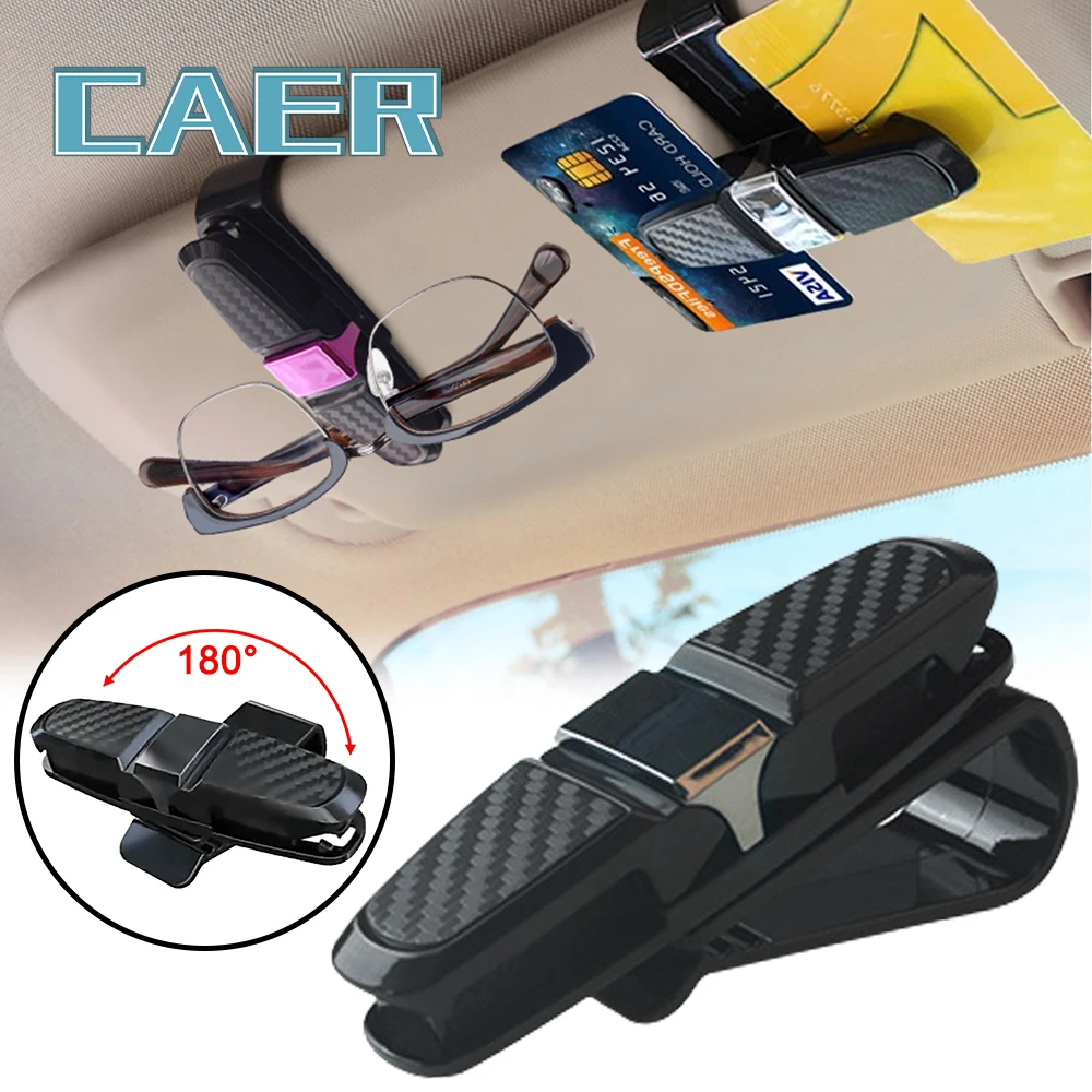 

1/2/3 шт. Автомобильный держатель для солнцезащитных очков с Двойным Зажимом и вращением на 180 ° Автомобильный держатель для очков зажим для с...