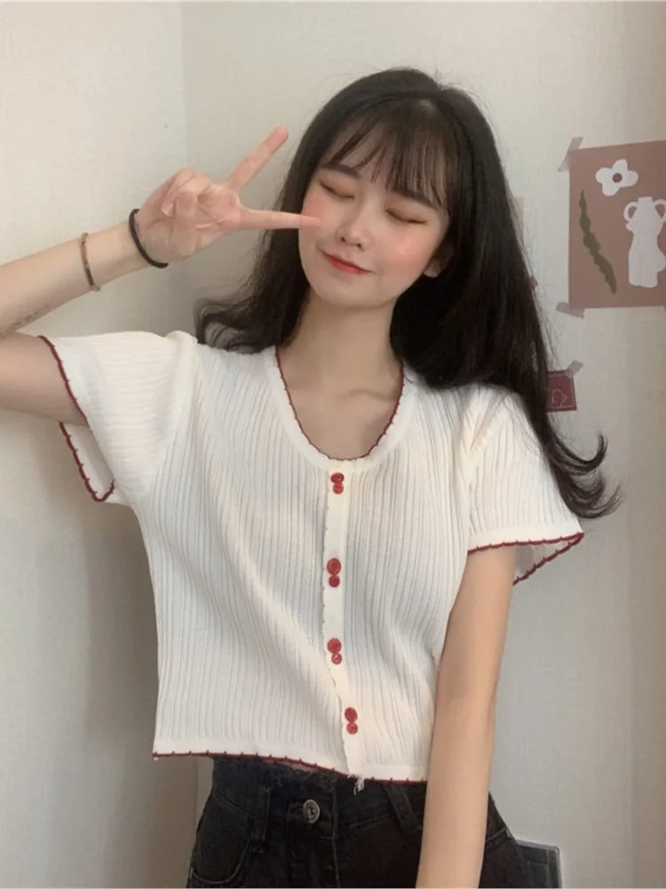 Футболки женские летние милые подростковые девушки с коротким рукавом