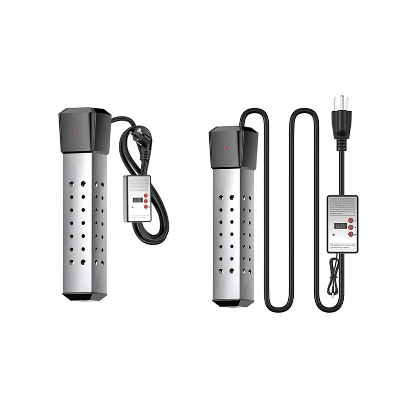 

Water Heater, Immersion Bucket Water Heater, Submersible Water Heater 304 Stainless Steel Guard With Controller