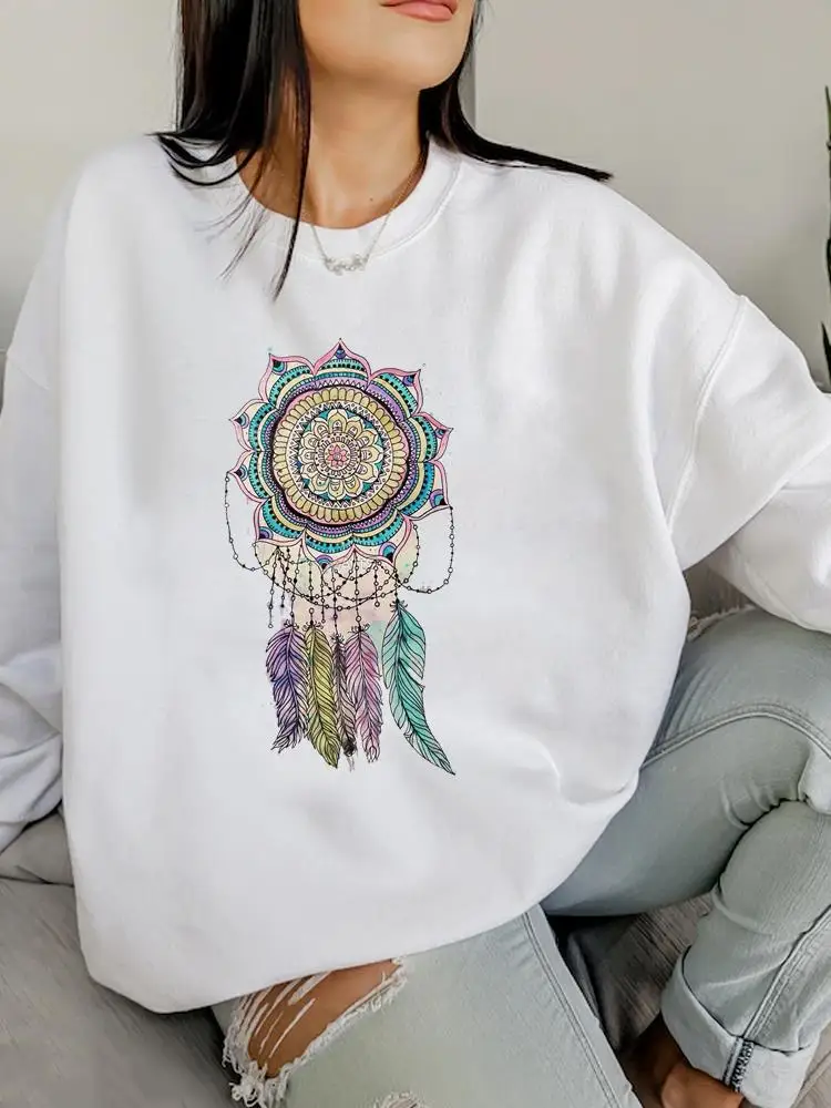 

Vintage Feather Love Cute Autumn Spring Sweatshirts Clothing Woman Fashion Hoodies Print Female Women Casual Graphic Pullovers