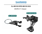Задний переключатель передач SHIMANO DEORE XT M8100 Groupset 32T 34T 170 мм, 12 Скоростей, 10-51T