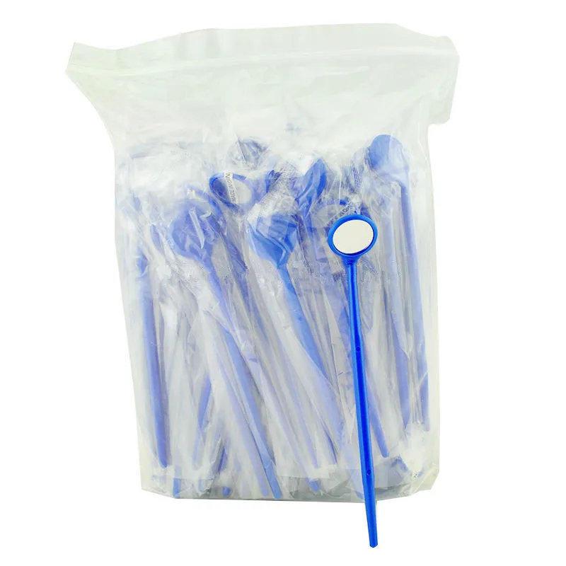 

100Pcs Disposable Plastic Mouth Exam Mirrors Dental Tools for Dental Lab