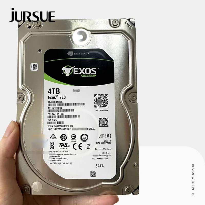 

For Enterprise ST4000NM0035 Capacity 4TB 3.5" SATA Hard Drive 7200RPM 128MB NEW