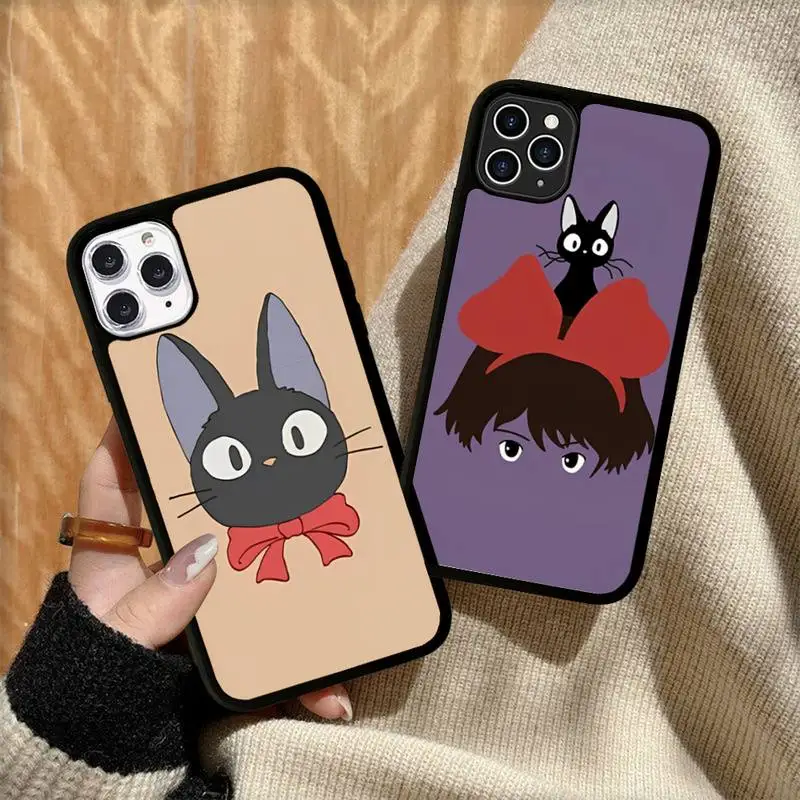 

Anime Kiki's Delivery Service Phone Case Silicone PC+TPU Case for iPhone 11 12 13 Pro Max 8 7 6 Plus X SE XR Hard Fundas