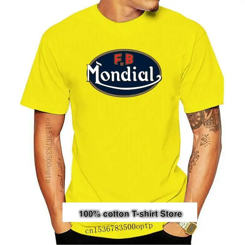 

Fb Mondial-Camiseta de motorista para hombre