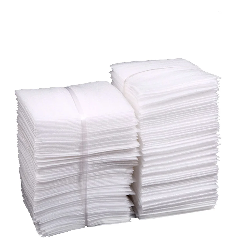 

100Pcs 25x30cm Wrap Cushion Pouches Dishes Glasses Porcelain Fragile Items for Moving Packing Shipping ( White )