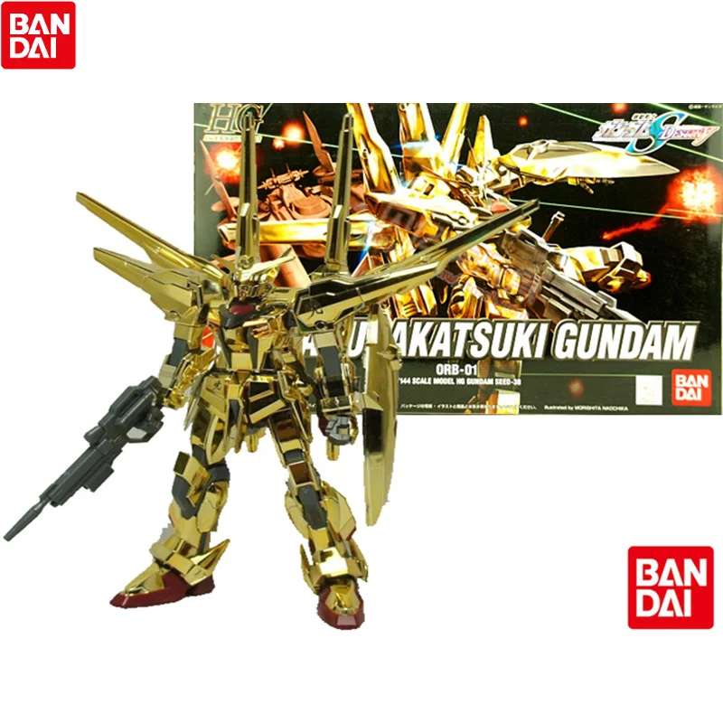 

Bandai Gundam Сборная модель набор семян HG 1/144 ORB-01 Shiranui Akatsuki Gundam экшн-фигурки мобильный робот детские игрушки