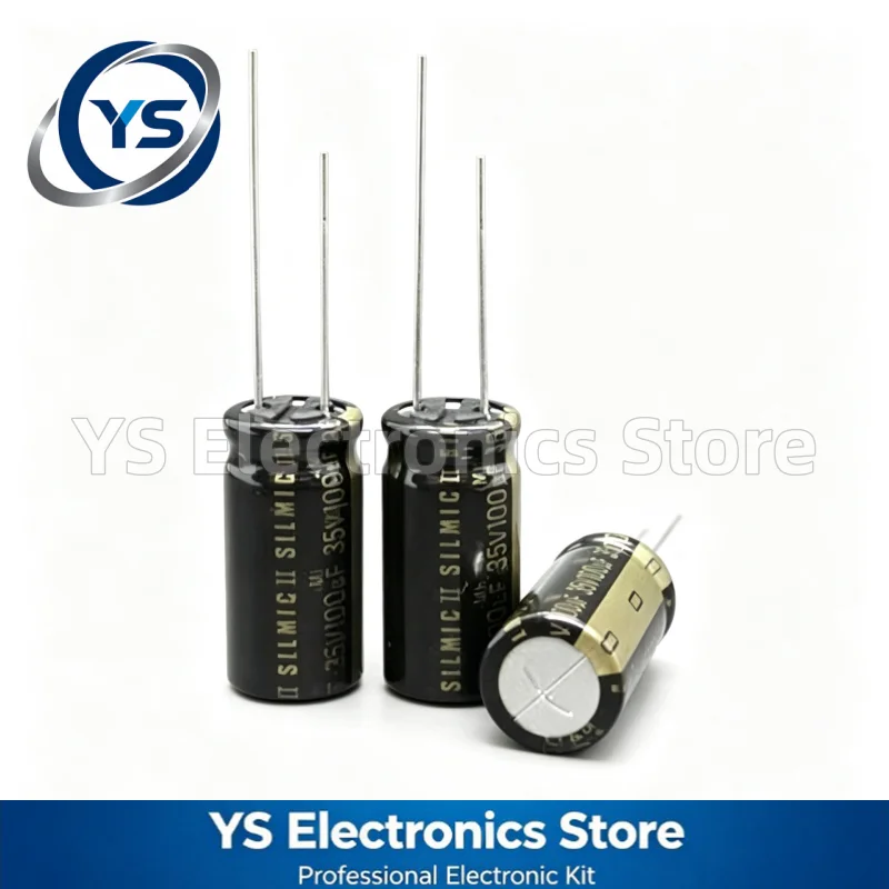 Фото 10-100 шт. 35V100UF ELNA RFS SILMIC II Series 10X20mm HiFi аудиоконденсатор RFS-35V101MH5 #   100UF35V 35V 100UF Оригинальный и новый №1