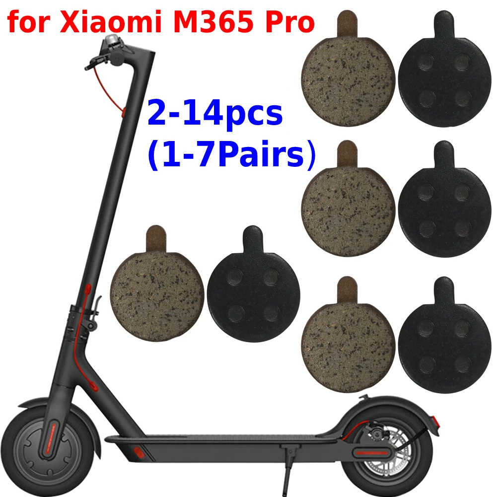 

2 Pair Electric Scooter Disc Brake Pads for Xiaomi M365 Pro Kick Scooter Replacement Parts Friction Plates