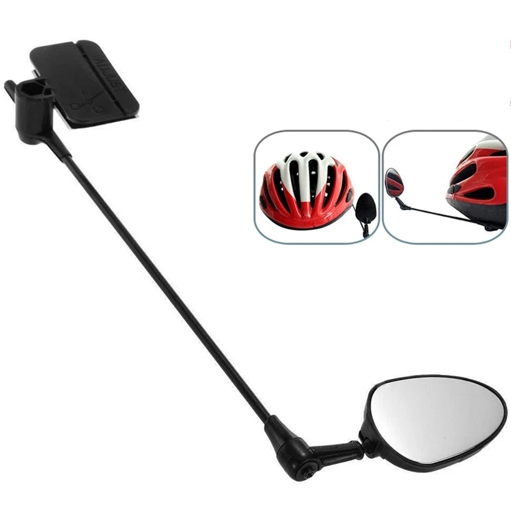 

1x Bike Bicycle Cycling Riding Helmet Mount Rearview Rear View Mirror Eyeglasses Motorcycle Mirror Mounting On Helmets ABS