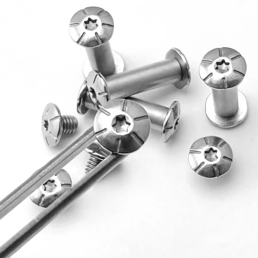 10 комплектов диаметр отверстия 5 мм ручка складного ножа винты шпинделя M4 T8