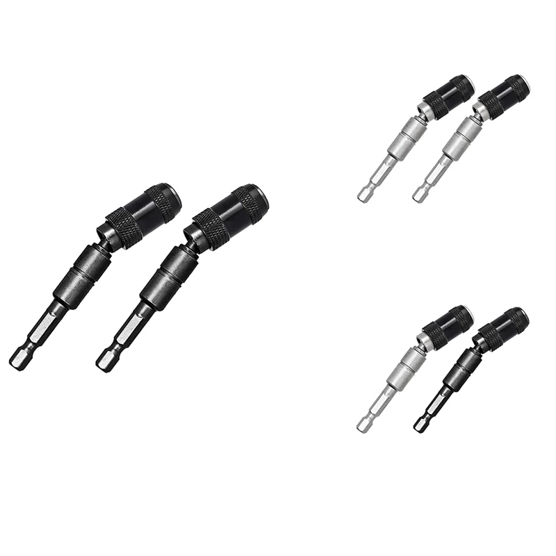 

Magnetic Pivot Drill Bit Holder Tip 1/4 Inch, Bendable Magnetic Screw Drill Pivoting Bit Tip Holder
